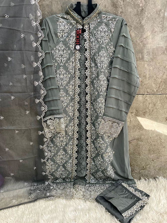 Hoor Tex HF 80 A To E Heavy Georgette Fancy Designer Wear Pakistani Salwar Suit Wholesale Price